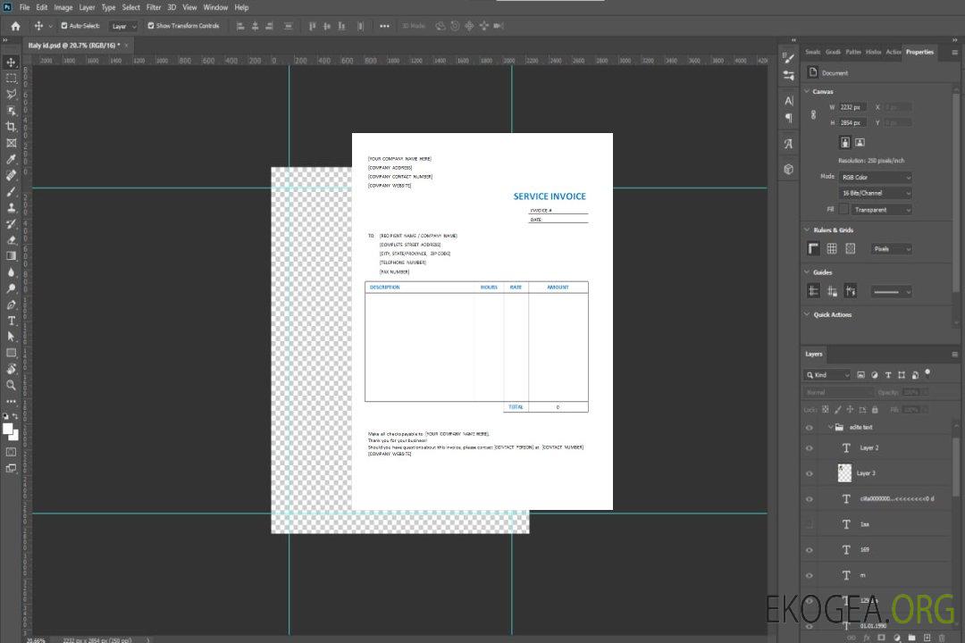 Modèle de facture de service gratuit template Modèle de facture de service gratuit template
